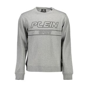 Plein Sport Grigio Cotton Men Men's Sweatshirt